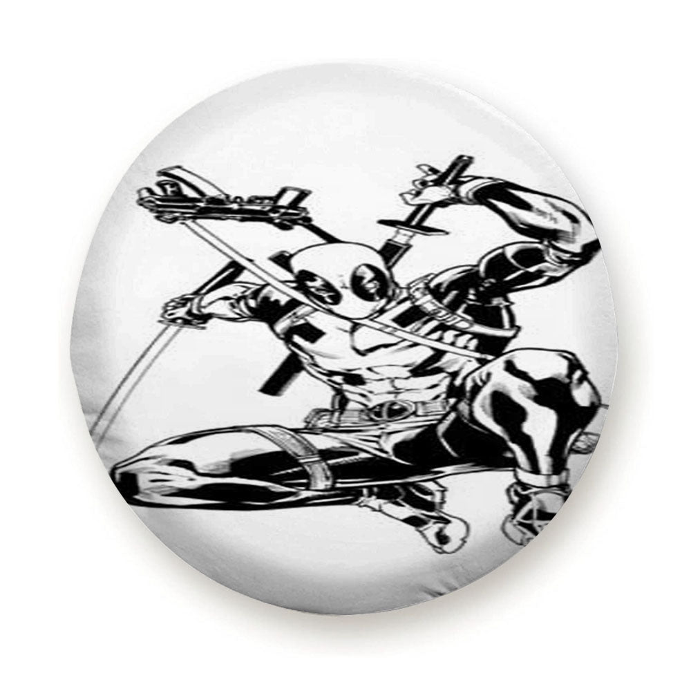 Deadpool Bw Jump Tire Cover