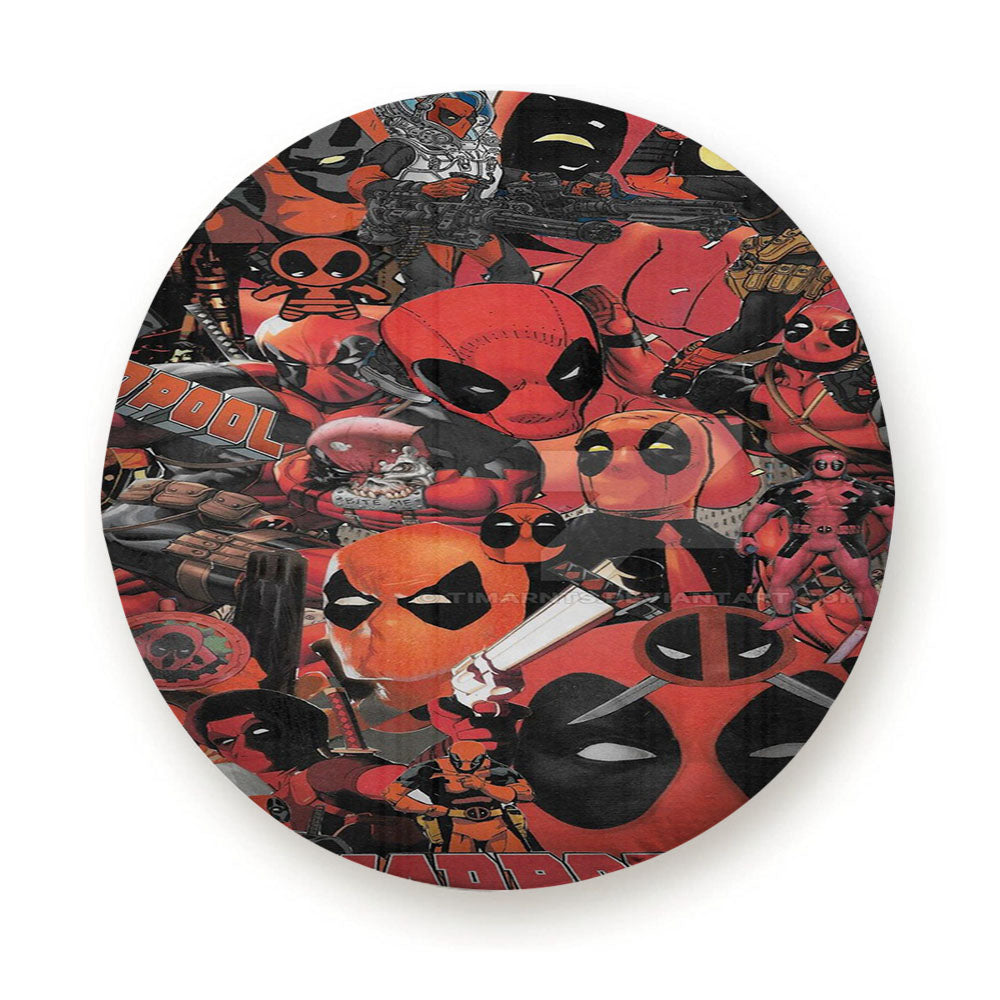 Deadpool Collage Tire Cover