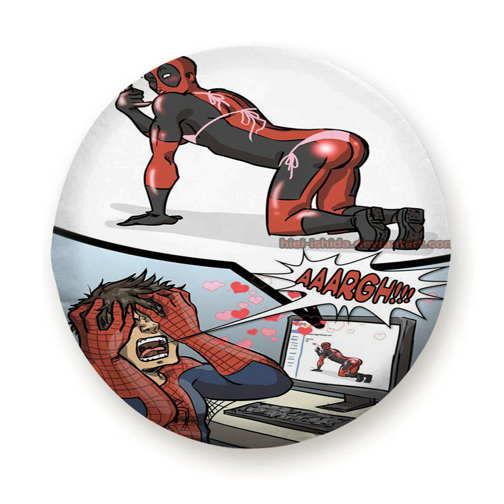 Deadpool Crazy Aaaarrrgghhh Tire Cover