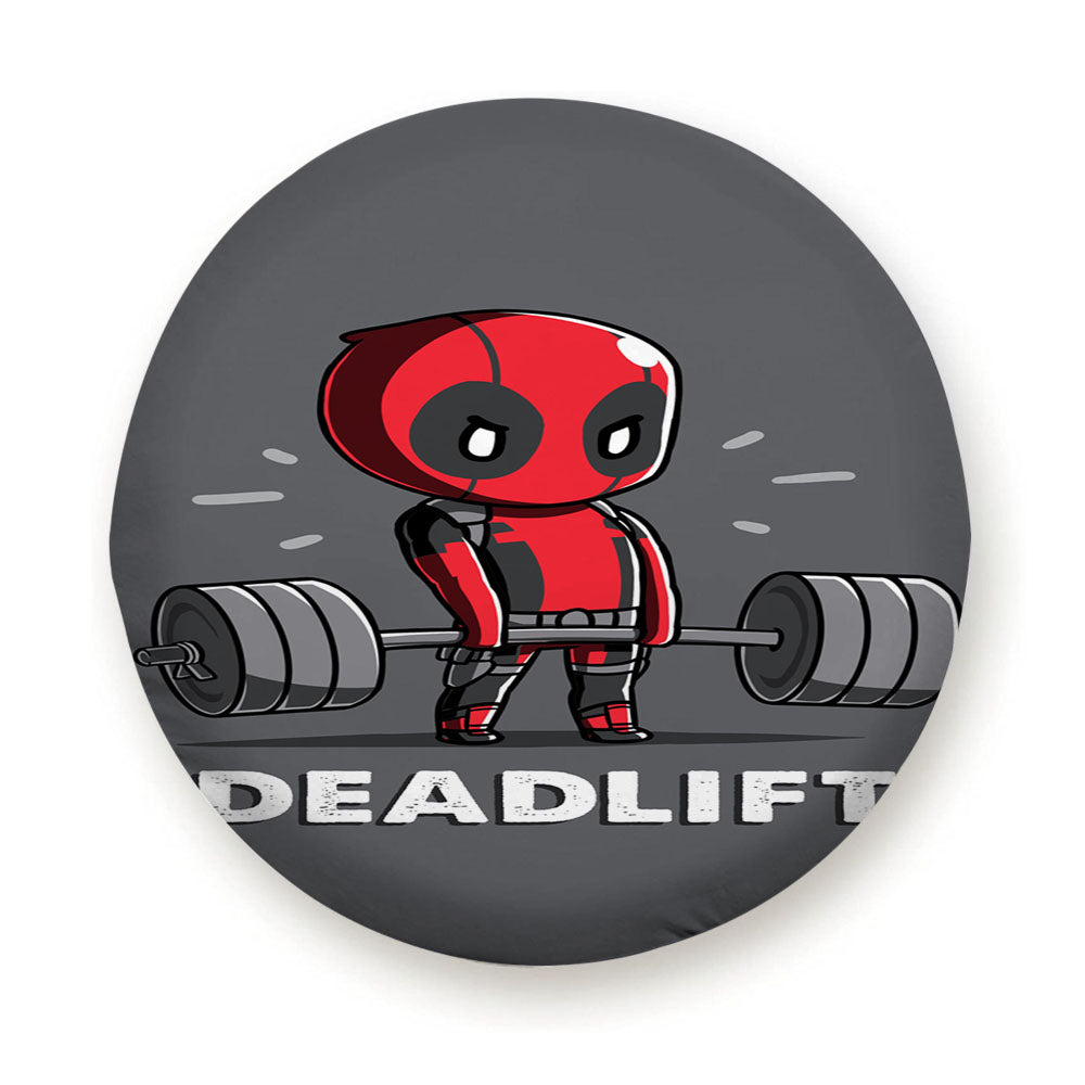 Deadpool Deadlift Funny Tire Cover