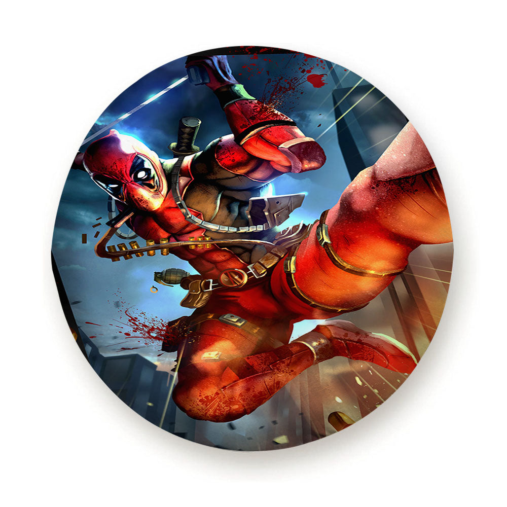 Deadpool Fan Art Tire Cover