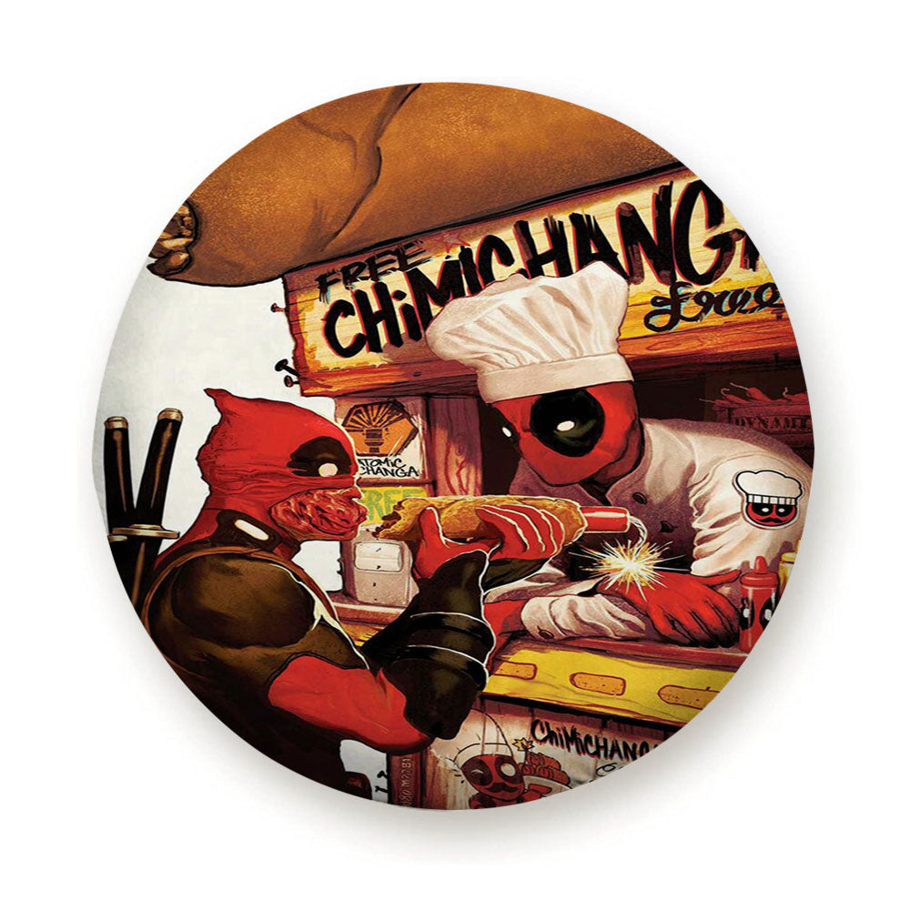 Deadpool Hotdog Tire Cover