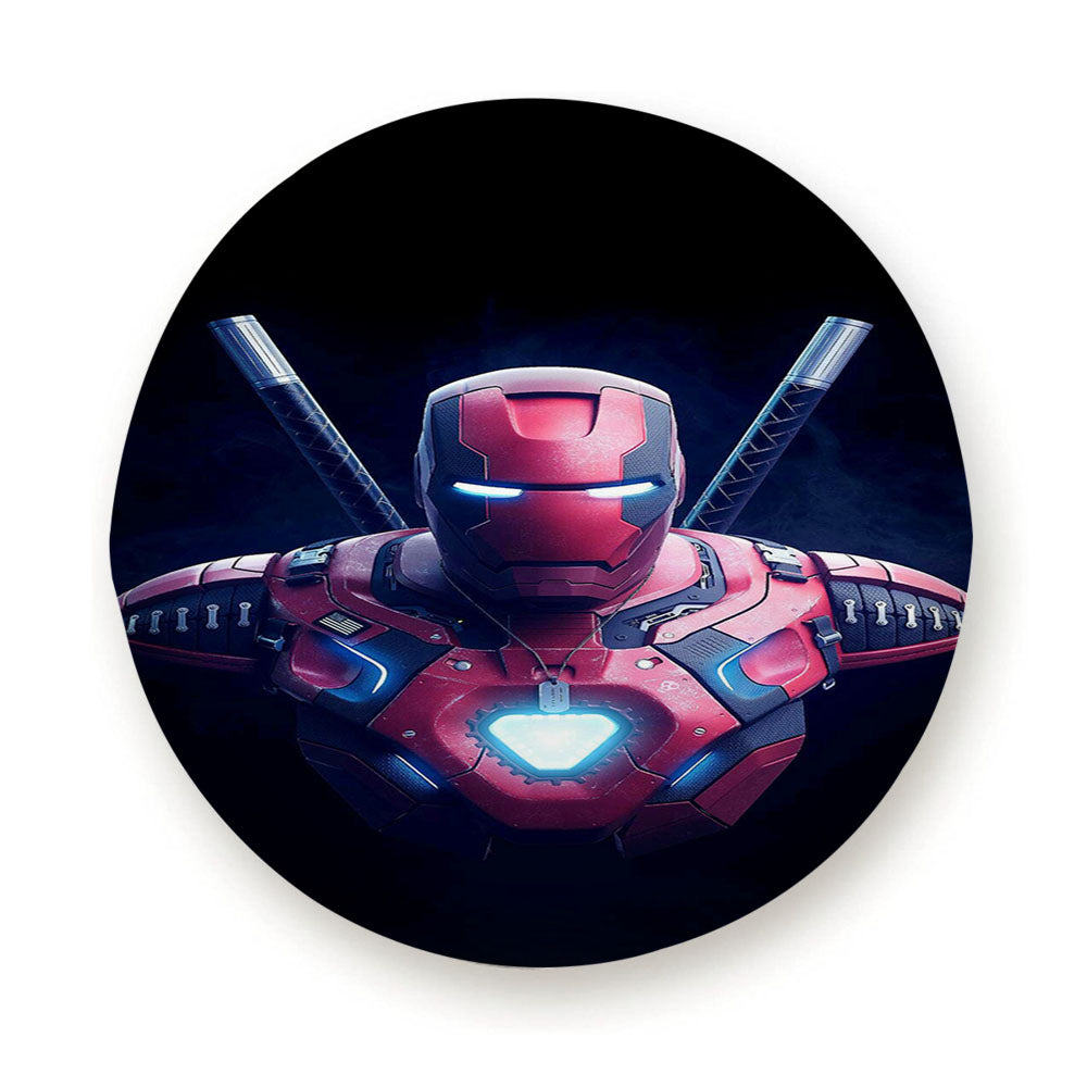 Deadpool Iron Man Suit Tire Cover