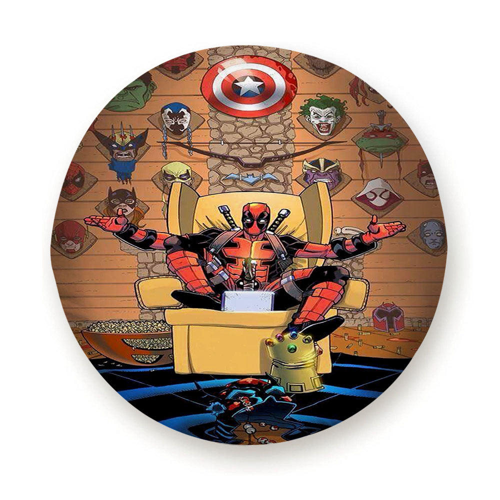 Deadpool Kills All Superheroes Tire Cover