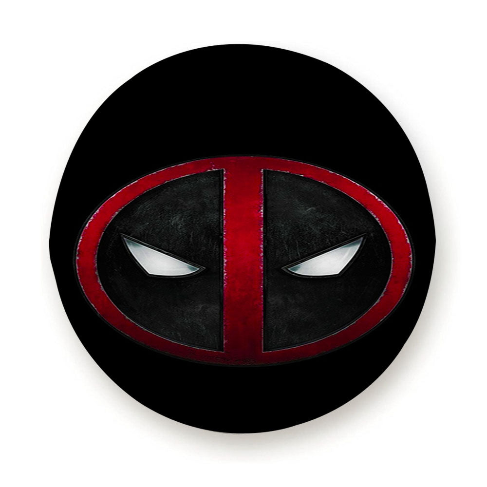 Deadpool Logo Black Tire Cover