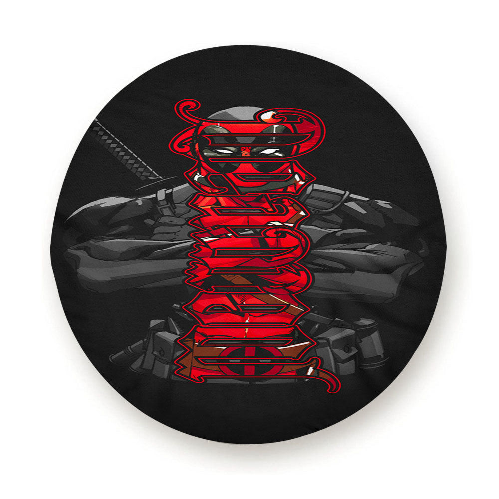 Deadpool Mercenary Tire Cover