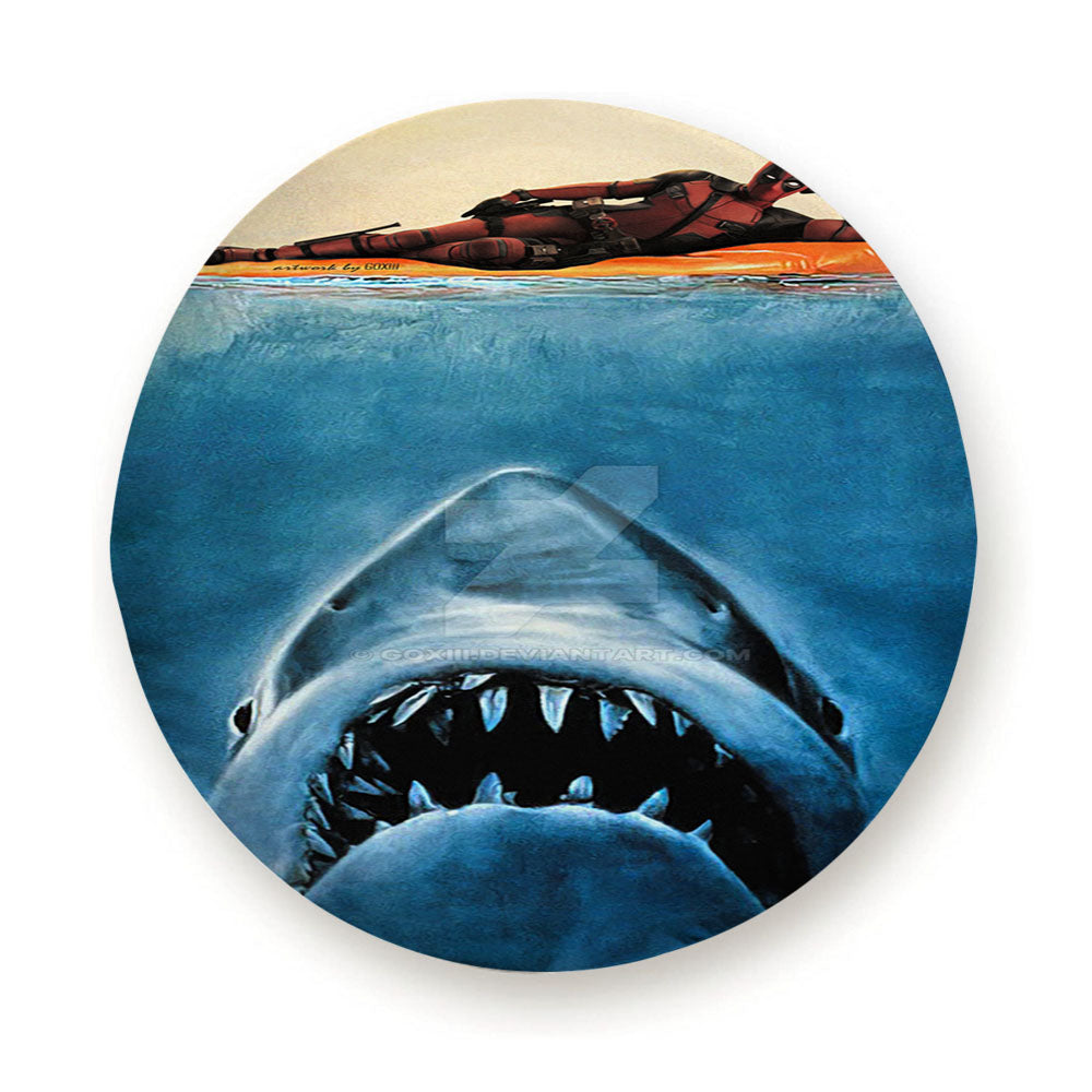 Deadpool Shark Tire Cover