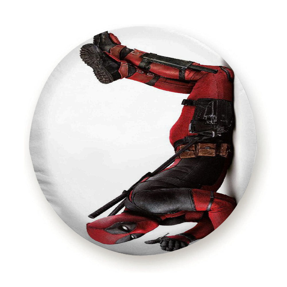 Deadpool Superhero With A Bom Tire Cover