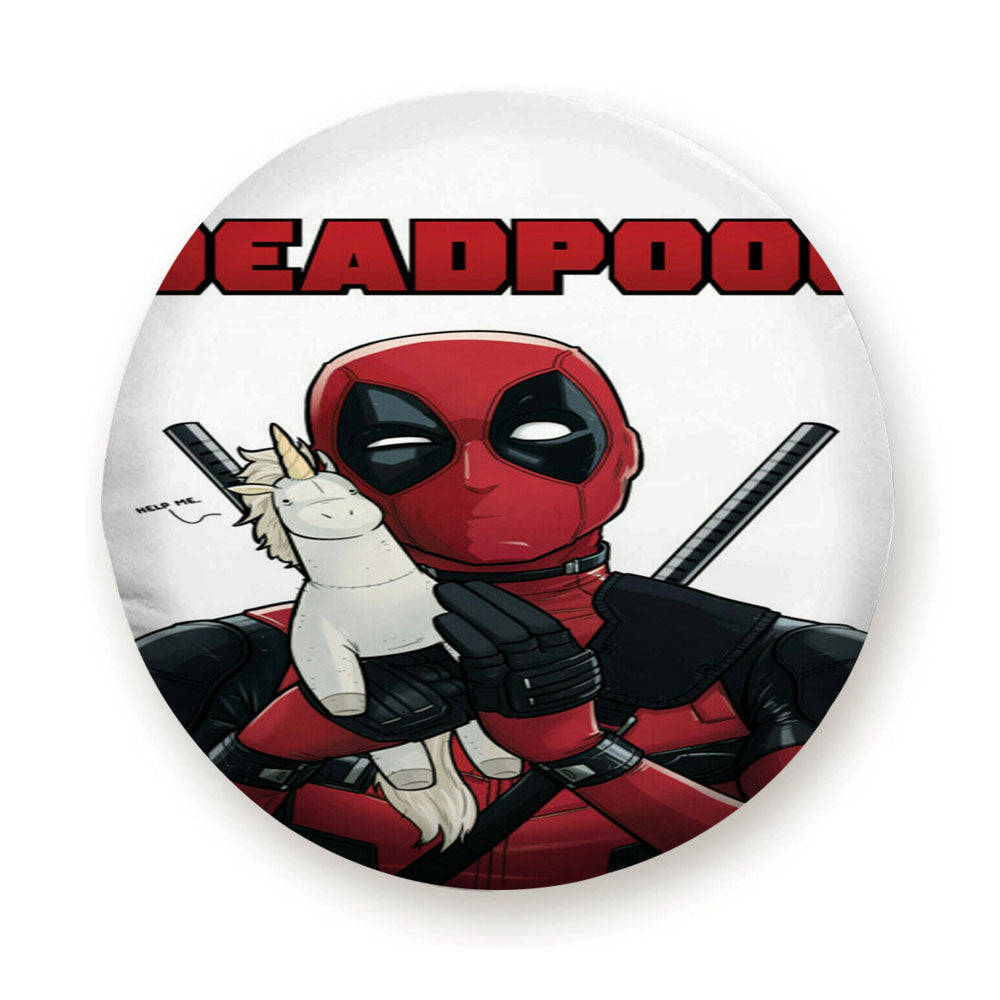 Deadpool Teeth Big Unicorn Tire Cover