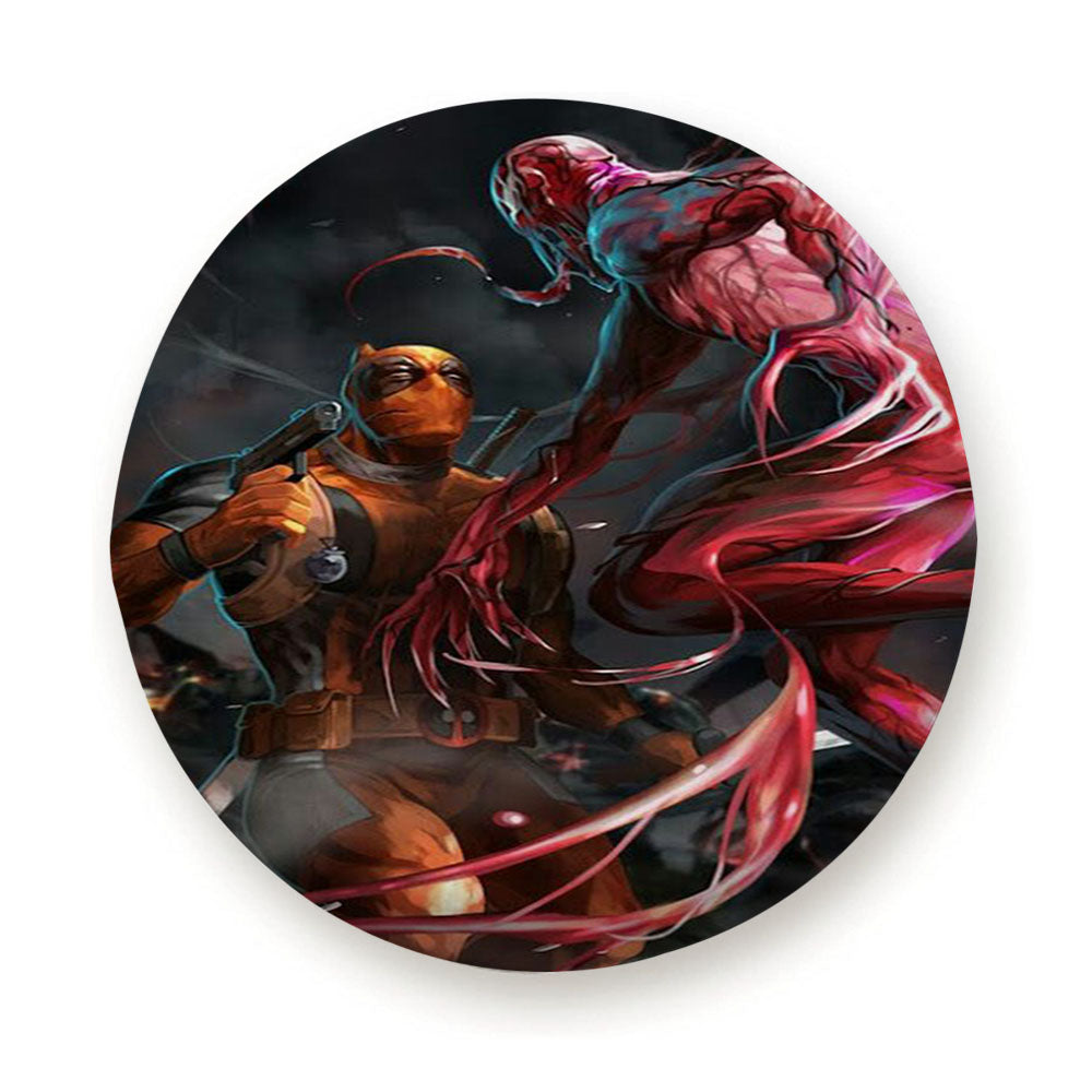 Deadpool Vs Spiderman Tire Cover