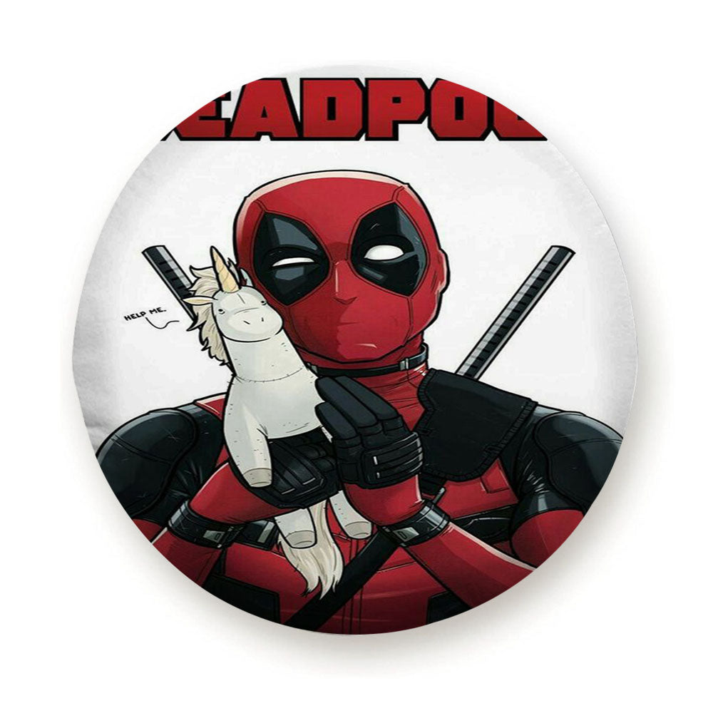 Deadpool With Unicorn Tire Cover