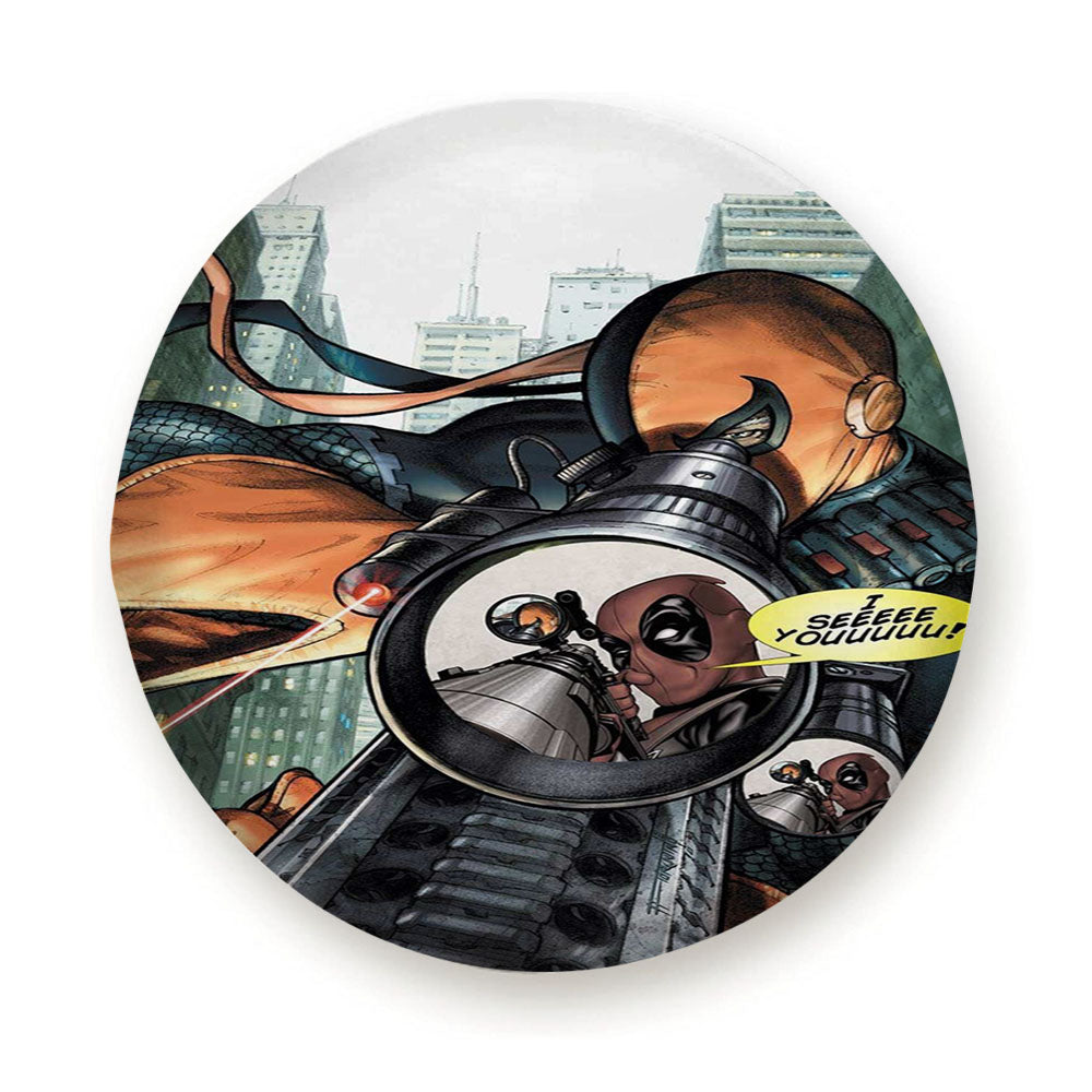 Deathstroke And Deadpool Scope Tire Cover