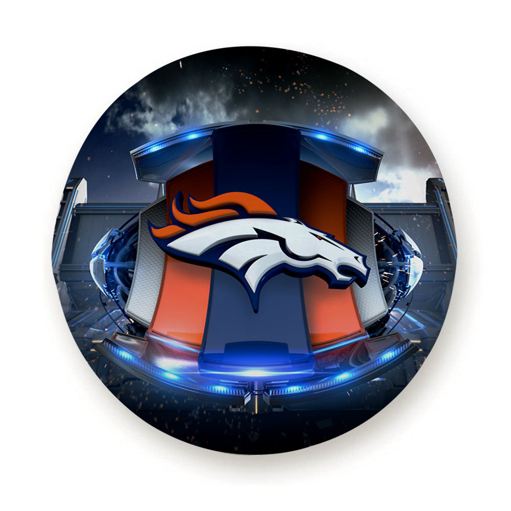 Denver Broncos Football Team Emblem Tire Cover
