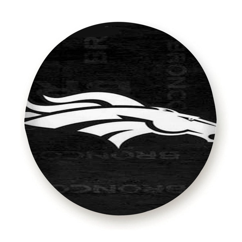 Denver Broncos Rough Grey Tire Cover