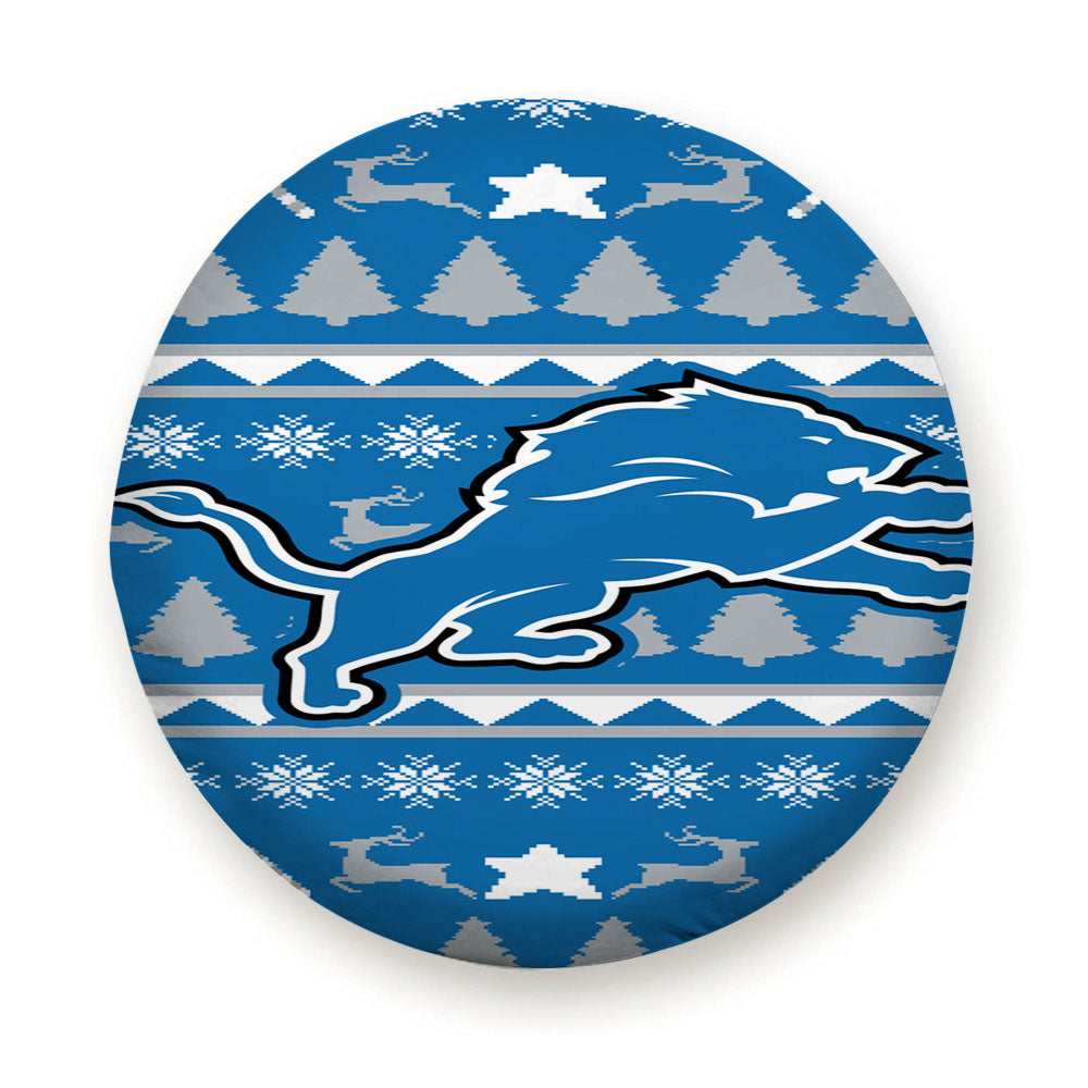 Detroit Lions Christmas Sweater Tire Cover