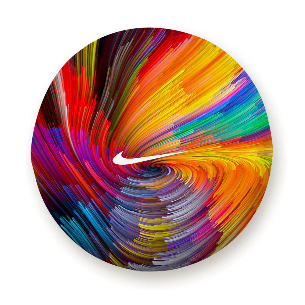 Digital Abstrack Line Color Rainbow Pattern Background Tire Cover