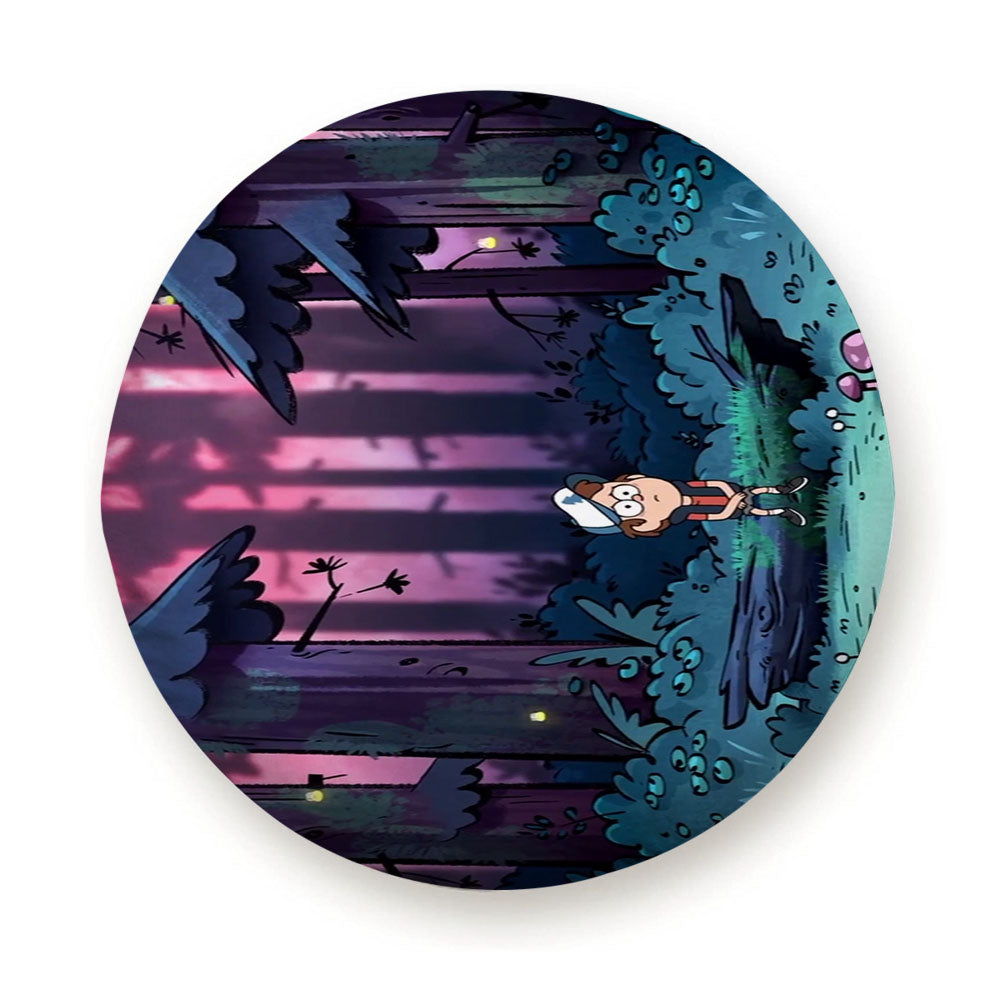 Dipper In The Dark Woods Gravity Falls Tire Cover