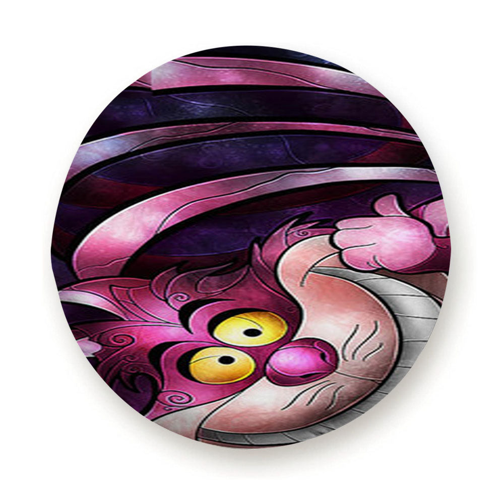 Disney Cheshire Cat Stained Glass Tire Cover