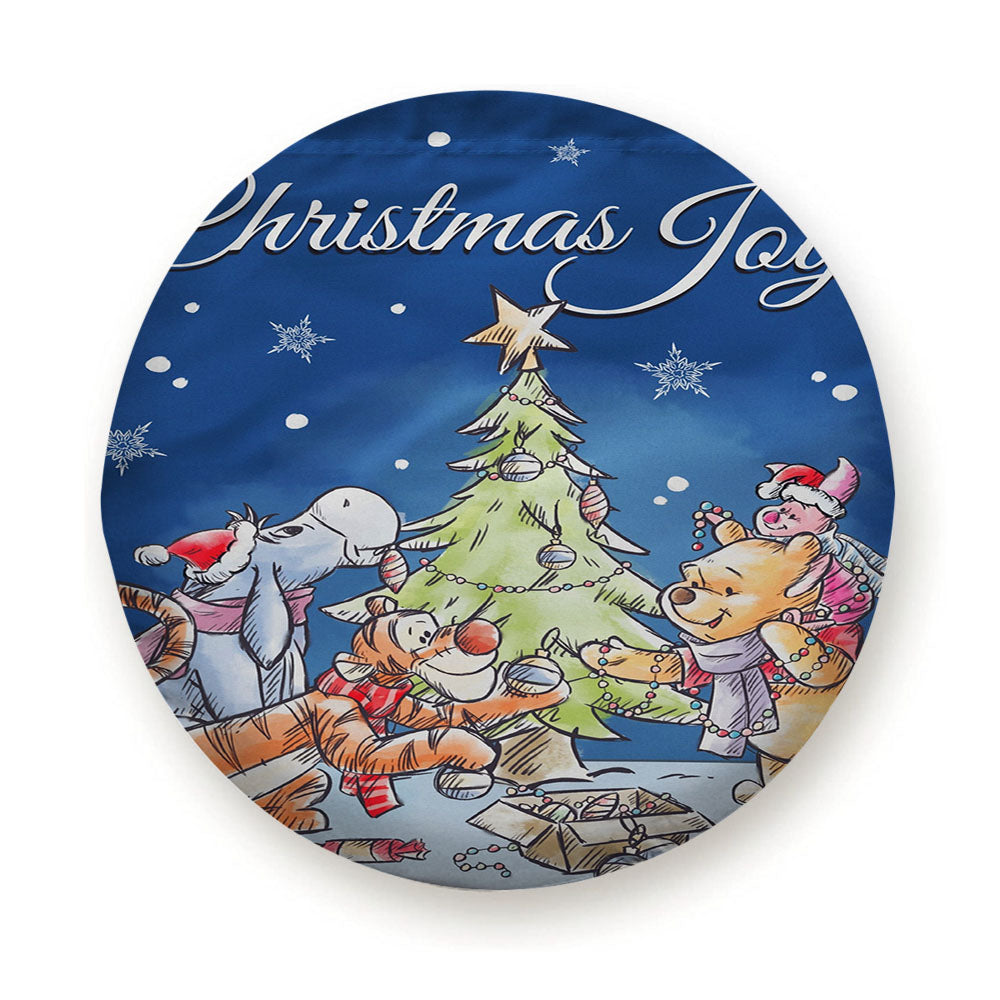 Disney Christmas Winnie The Pooh Tire Cover