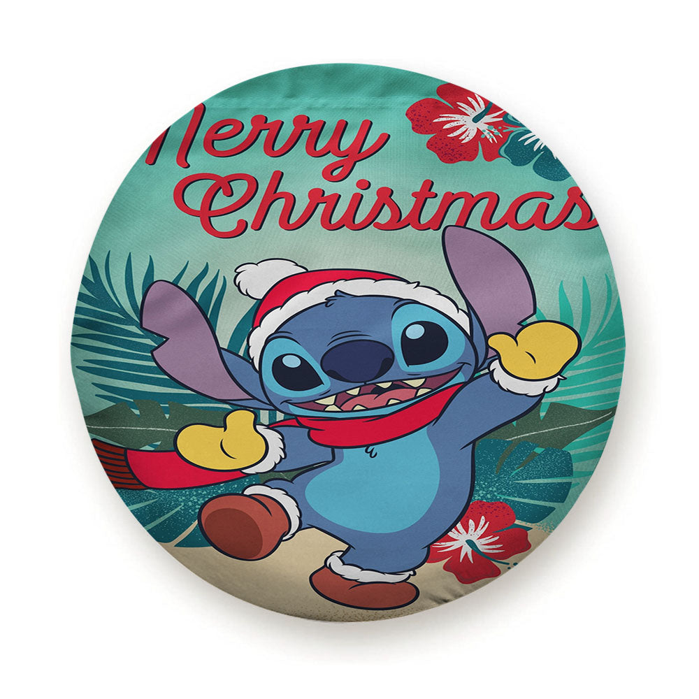 Disney Merry Christmas Stitch Tire Cover