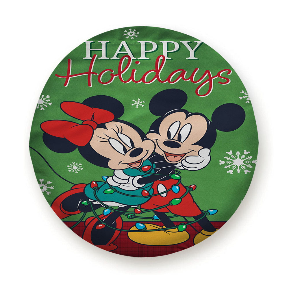Disney Mickey And Minnie Christmas Light Tangle Tire Cover