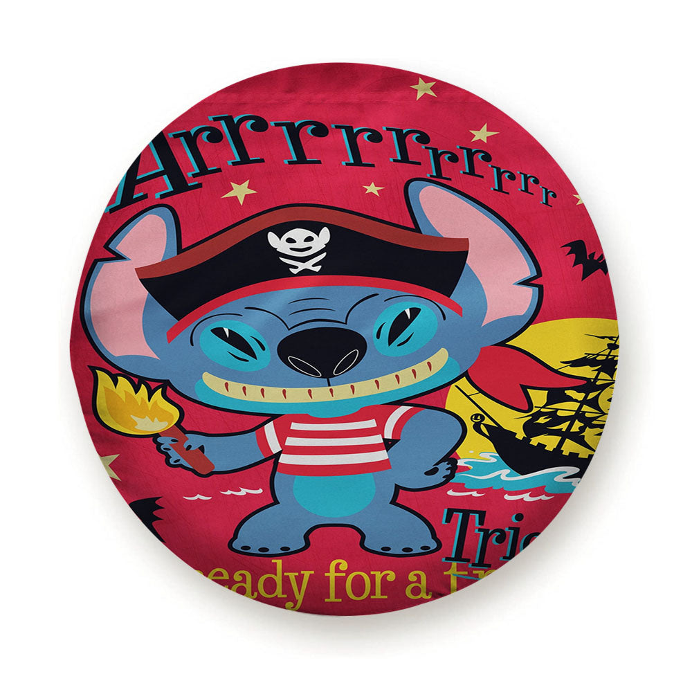 Disney Pirate Stitch Halloween Tire Cover