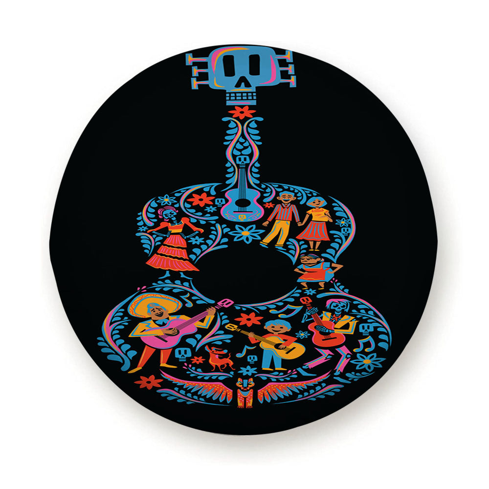 Disney Pixar Coco Guitar Pattern Tire Cover
