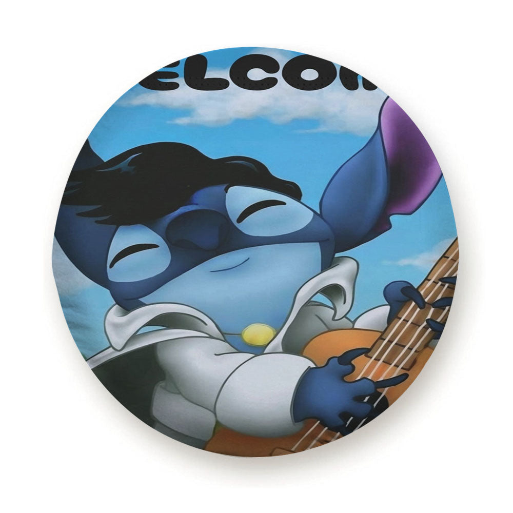 Disney Stitch As Elvis Presley Tire Cover