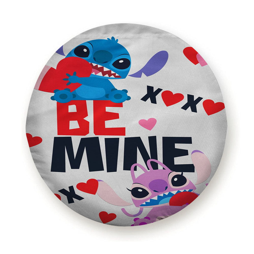 Disney Stitch Be Mine Valentines Tire Cover
