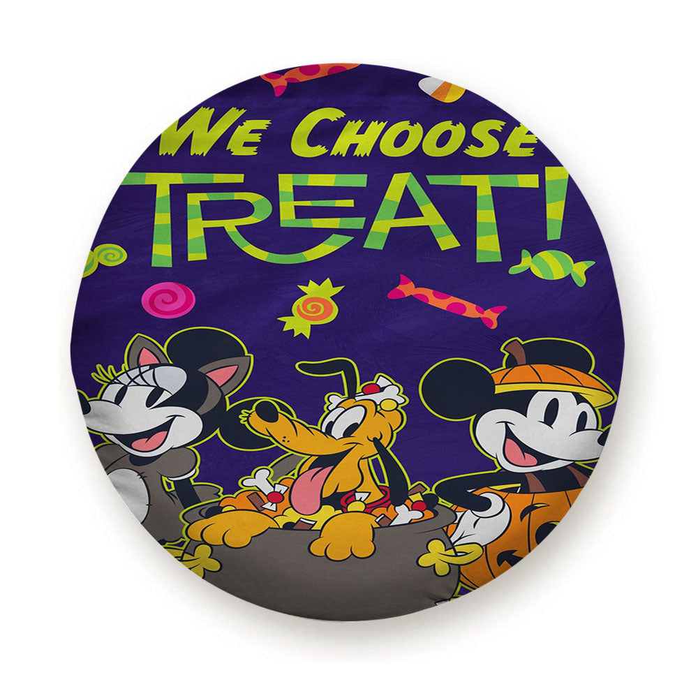 Disney We Choose Halloween Treats Tire Cover