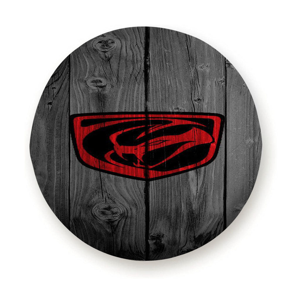 Dodge Viper Logo Dark Wood Wallpaper Tire Cover