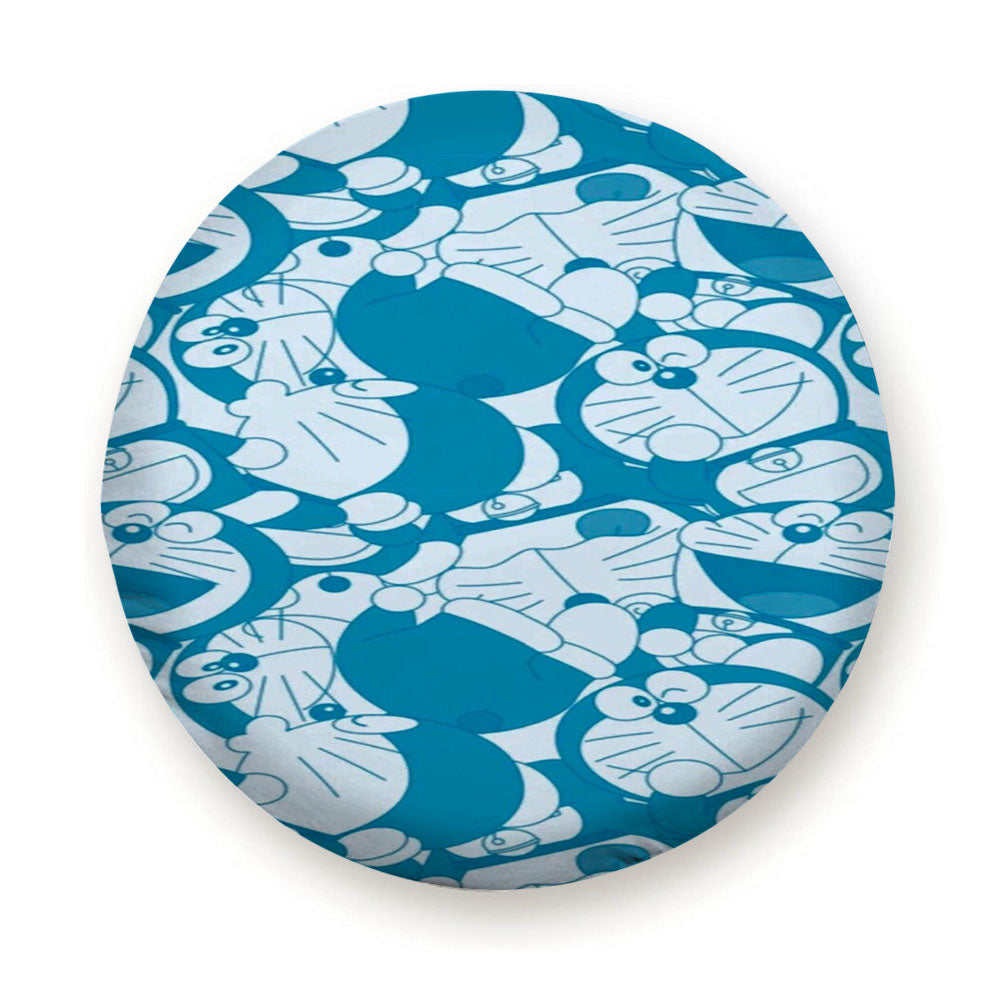 Doraemon Full Blue Pattern Tire Cover