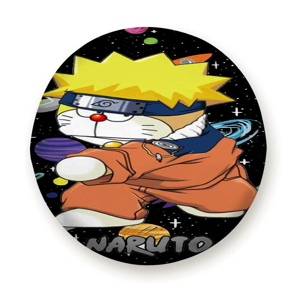 Doraemon Naruto Style With Pattern Tire Cover