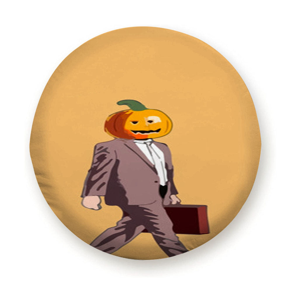 Dwight Pumpkin Head Tire Cover