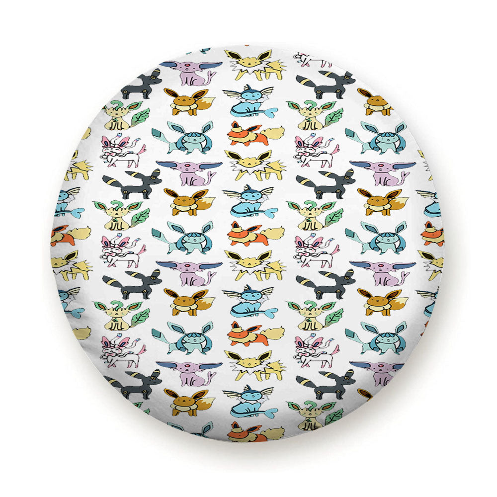Eevee Evolutions Pattern Tire Cover
