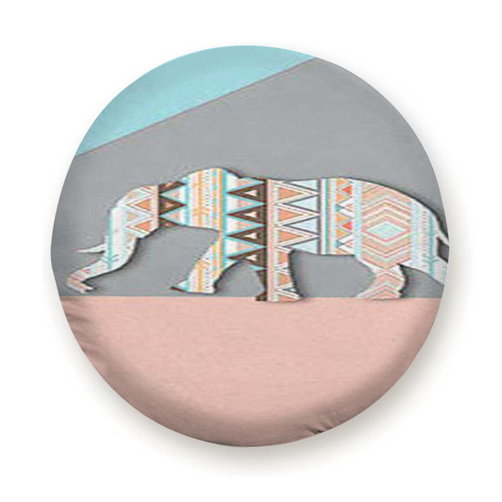 Elephant Aztec Pattern Tire Cover