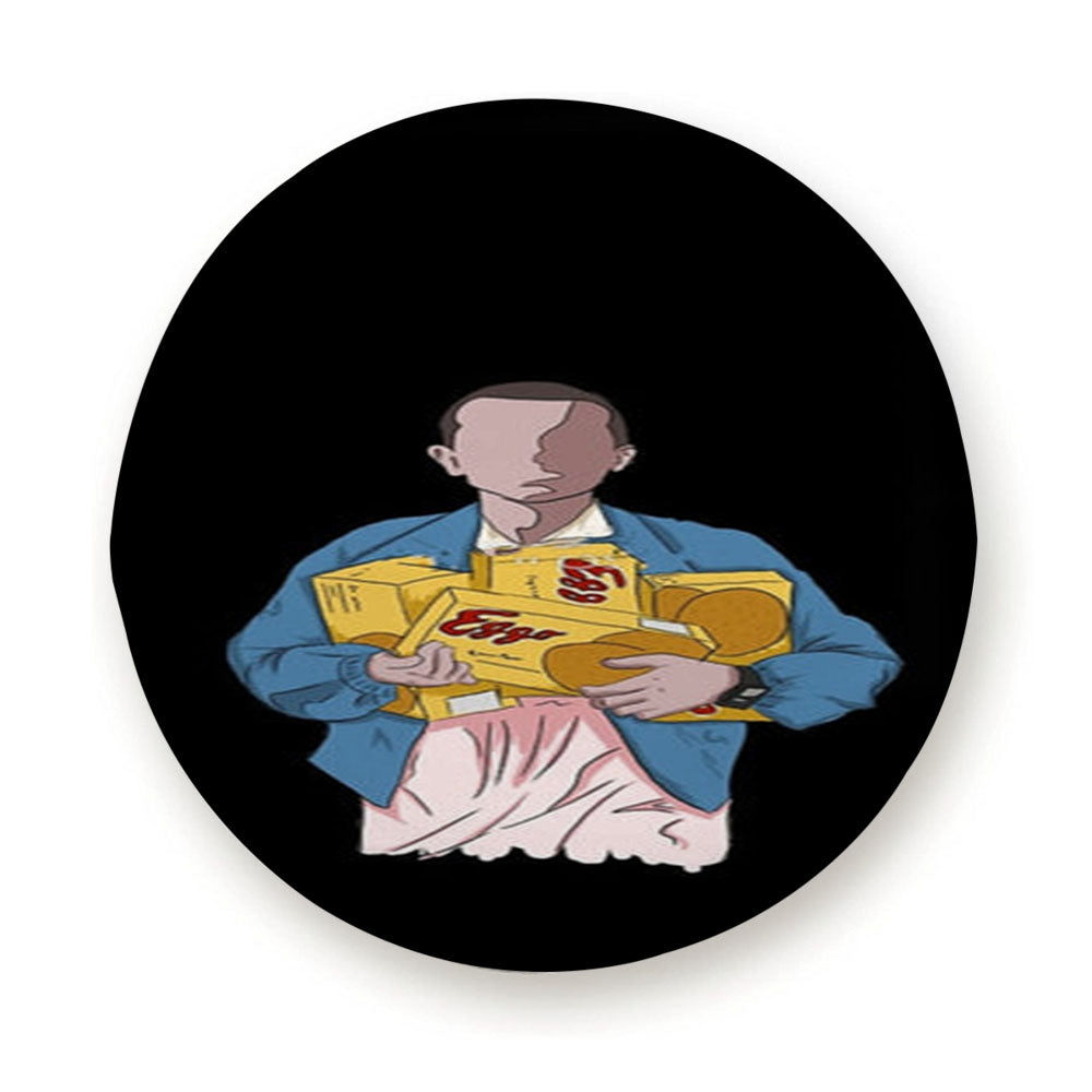 Eleven Faceless Cartoon Tire Cover