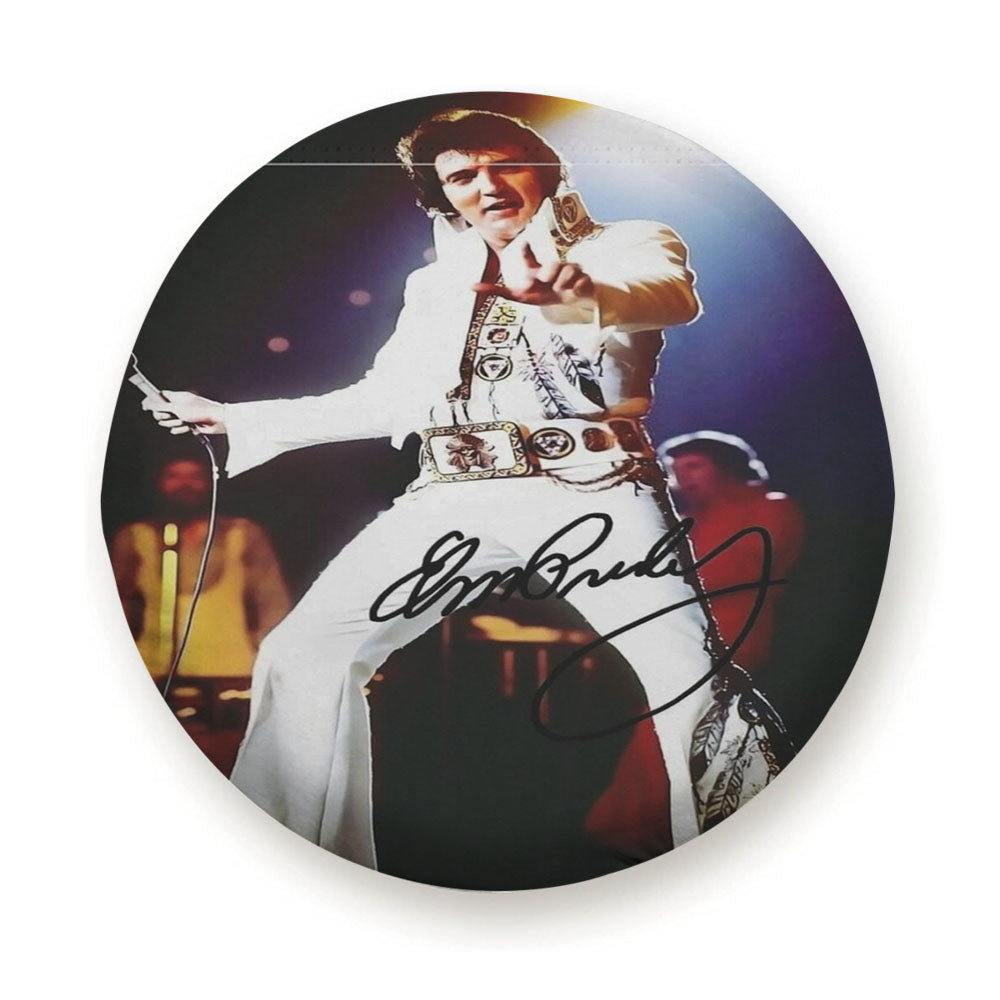 Elvis Presley In Concert Singing And Dancing Garden Tire Cover