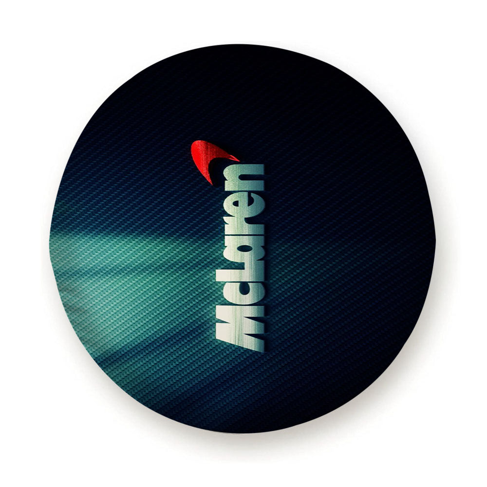 Fiber Mclaren Logo Tire Cover
