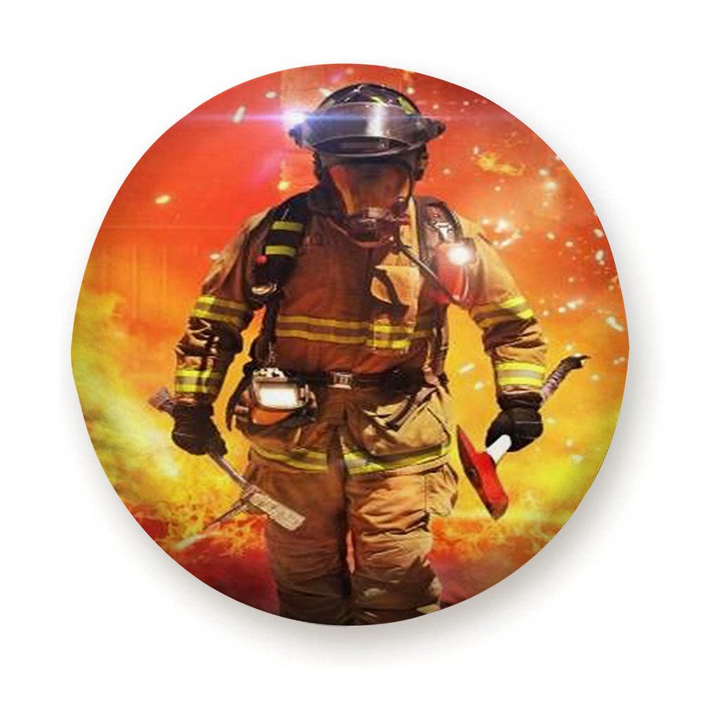 Firefighter Fireman Tire Cover