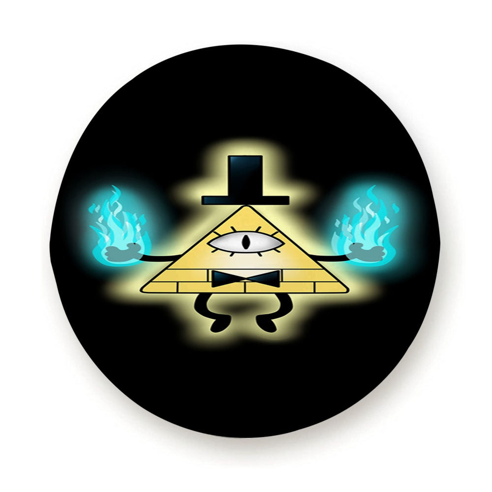 Flame Bill Cipher Gravity Falls Tire Cover