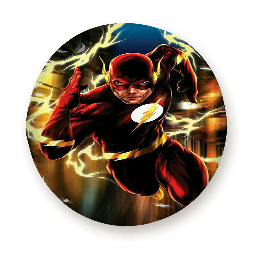 Flash Superhero Artwork Tire Cover