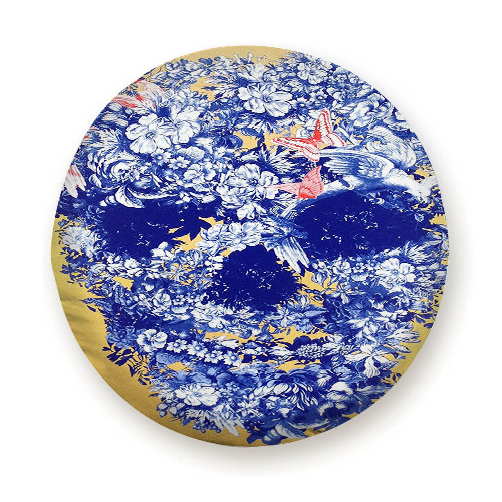 Floral Skull Tire Cover