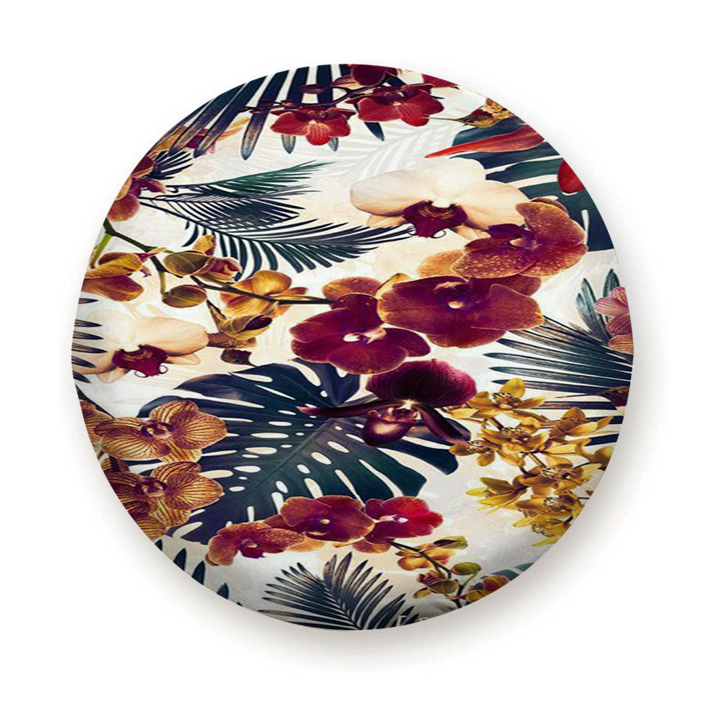Flower And Rose Watercolour Tire Cover