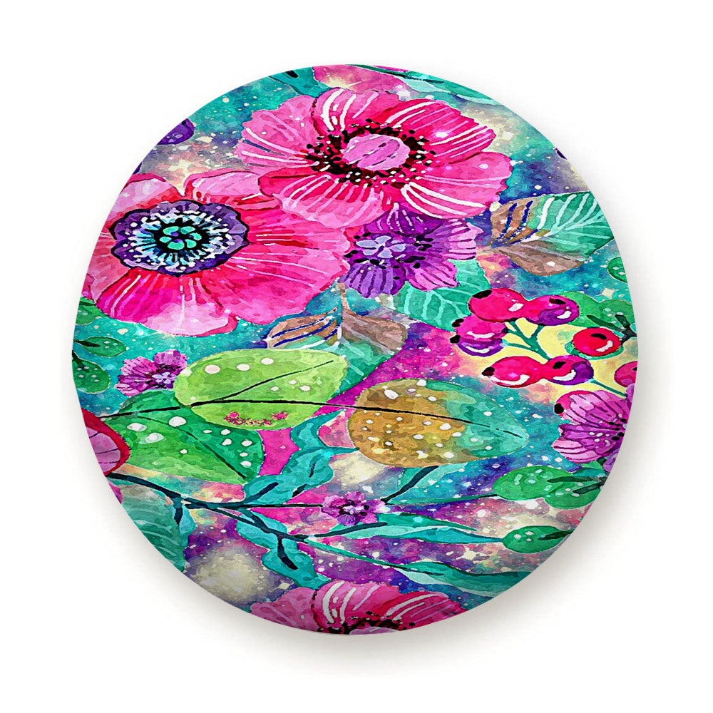 Flower Galaxy Art Tire Cover
