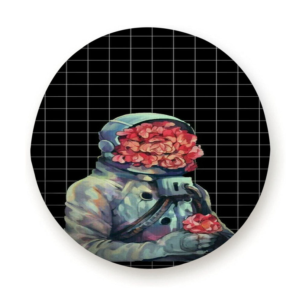 Flower Spaceman Tire Cover