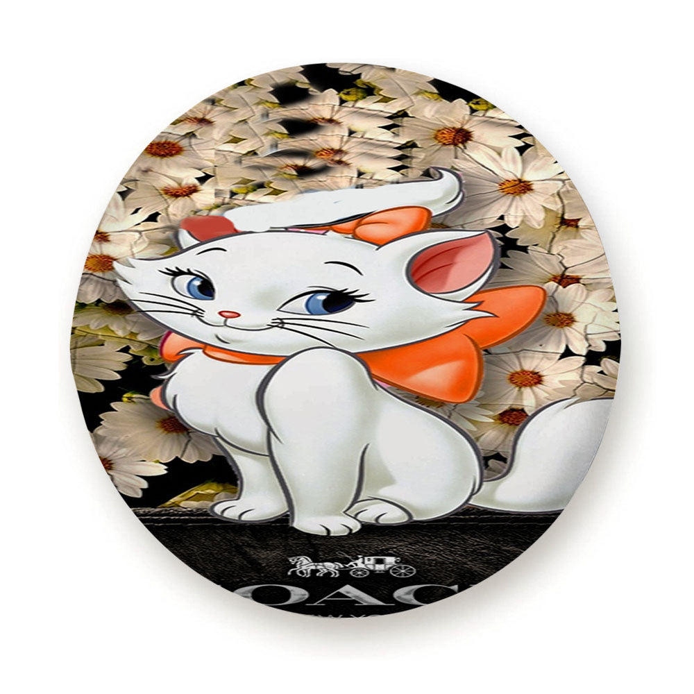 Flowers Coach Cat Marie Tire Cover