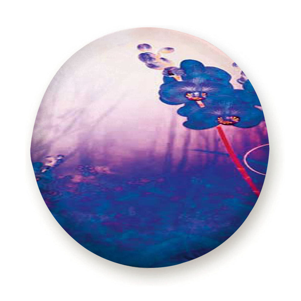 Flowers Glow Tire Cover