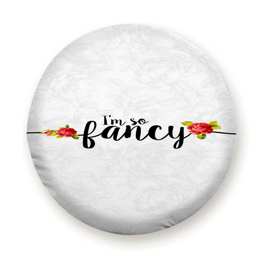 Flowers Sketch Fancy Tire Cover