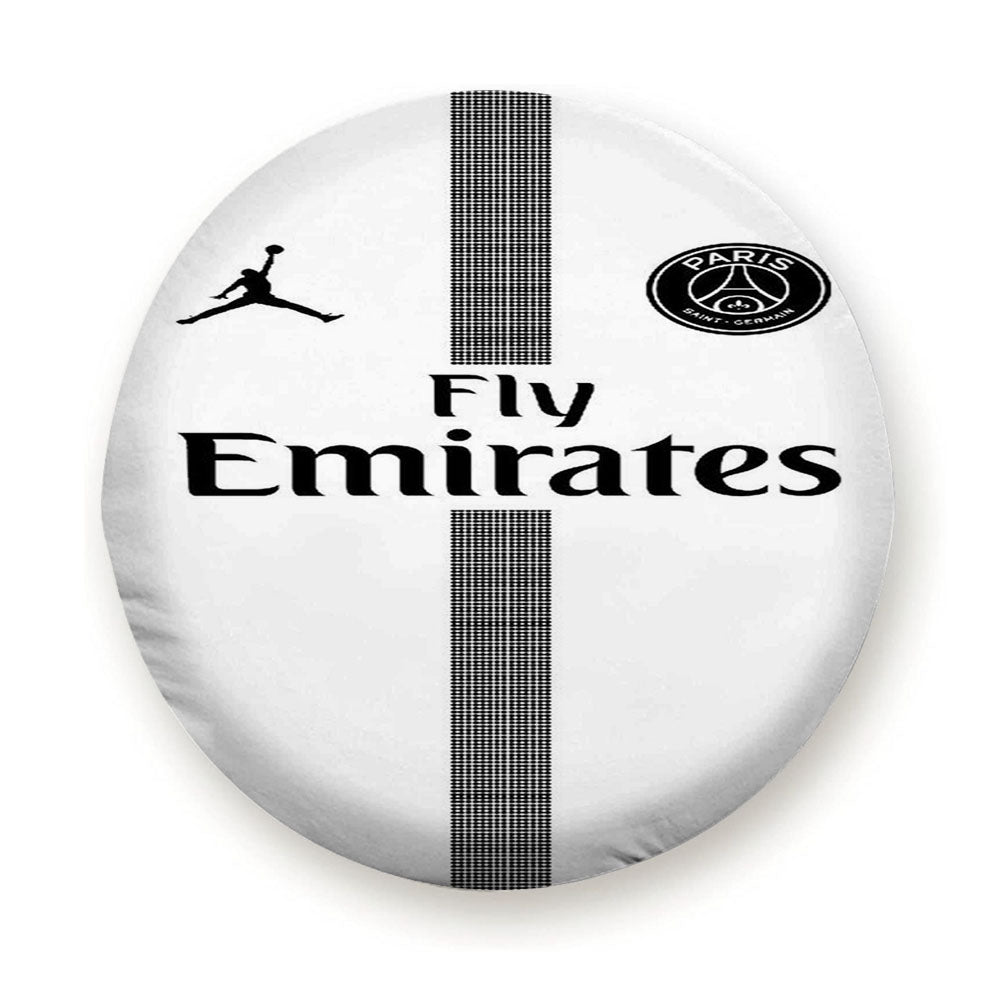Fly Emirates White Paris Saint German Psg Feat Jordan Tire Cover
